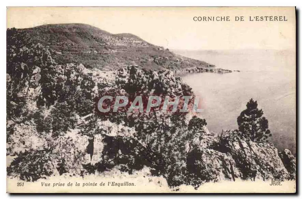Corniche do Esterel — Vista tirada da ponta de Esquillon — Jhot, n° 251 - Frente
