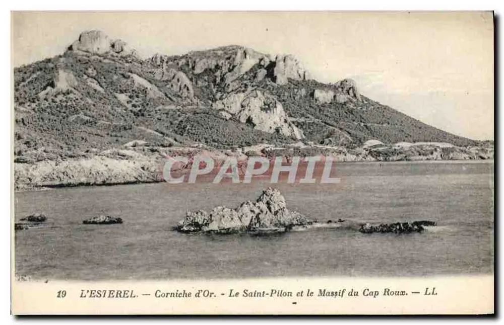 L'ESTEREL — Corniche d'Or — El Saint-Pilon y el Macizo del Cap Roux — LL - Anverso