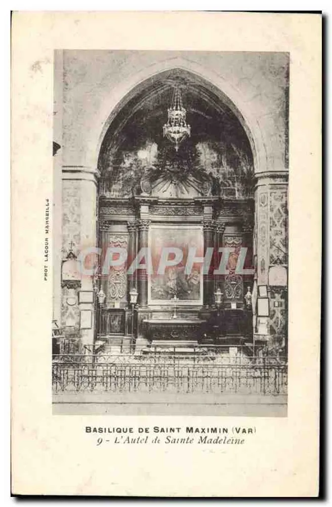 Basilika von Saint Maximin (Var) — Der Altar der Sainte Madeleine — Foto. Lagour Mayneille - Vorderseite