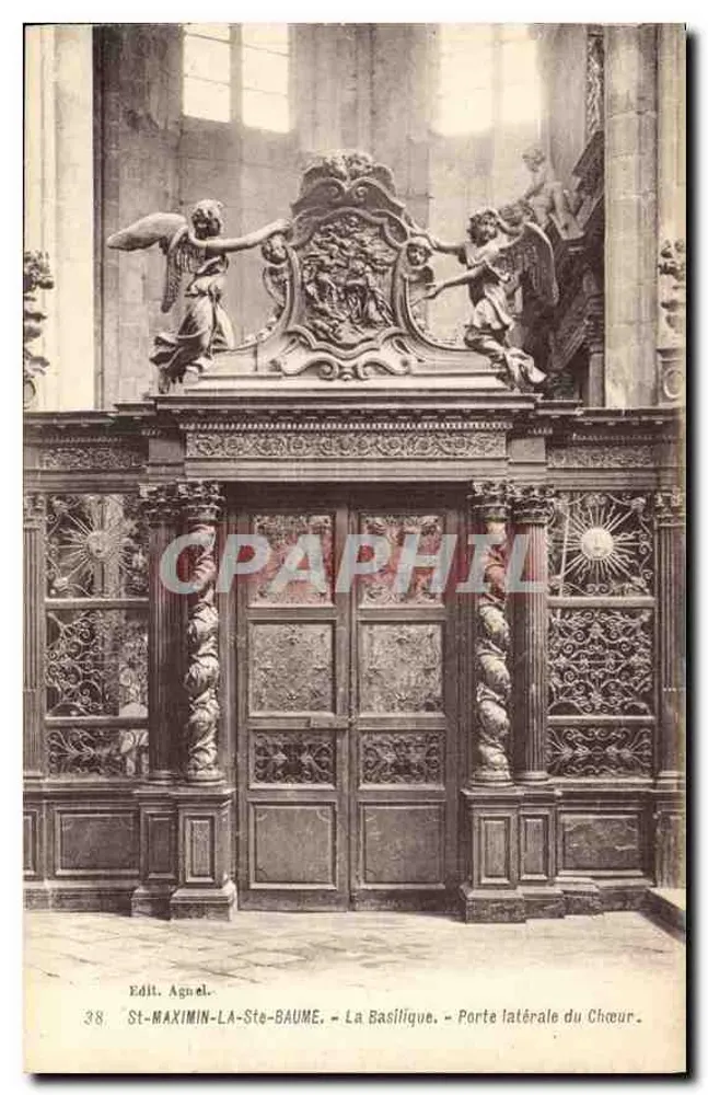 St-Maximin-la-Sta-Baume — Die Basilika, Seitenportal des Chors — Verlag Agnél, Nr. 38 - Vorderseite