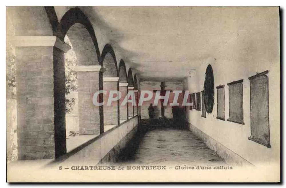 Chartreuse de Montrieux — Claustro de uma cela — Edição F. Duce, Marselha - Frente