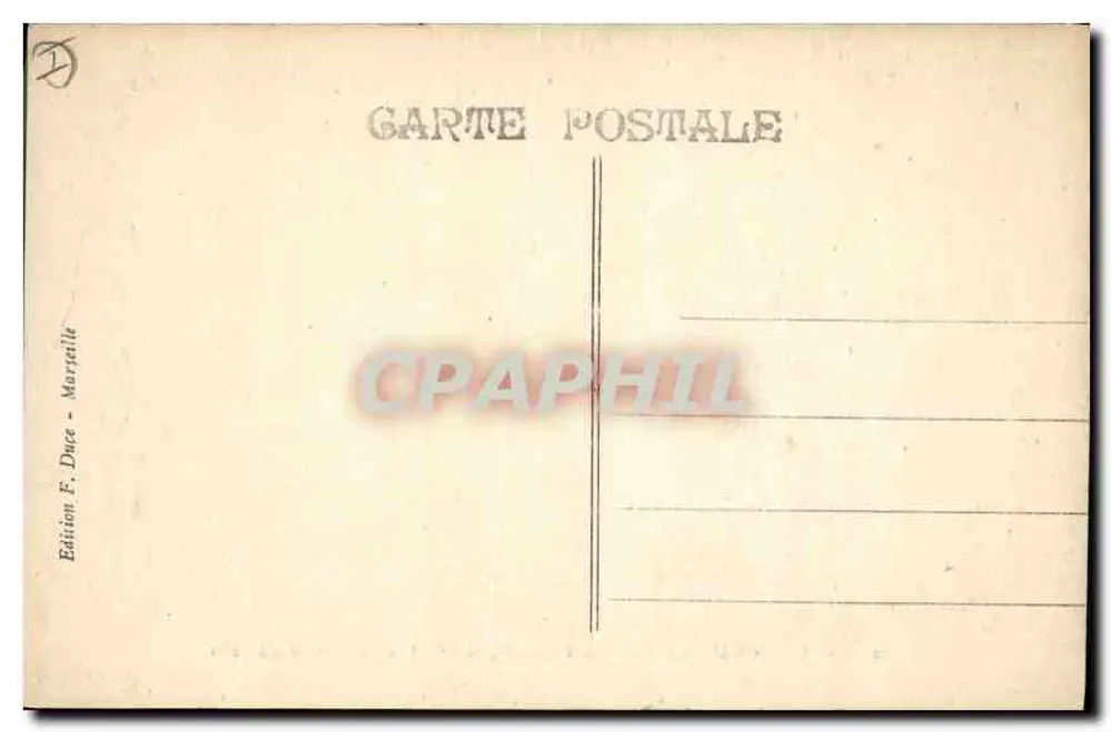 Chartreuse de Montrieux — Claustro de uma cela — Edição F. Duce, Marselha - Verso
