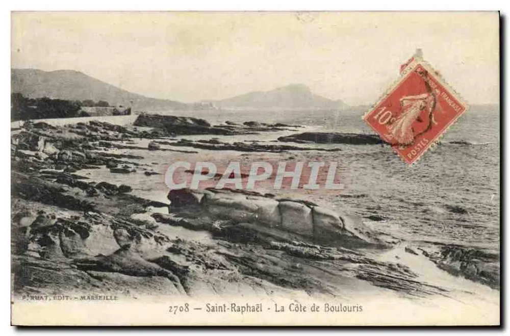 Saint-Raphaël — A Costa de Boulouris — Editor: P. Khayat, Ed. - Marselha, n° 2708 - Frente