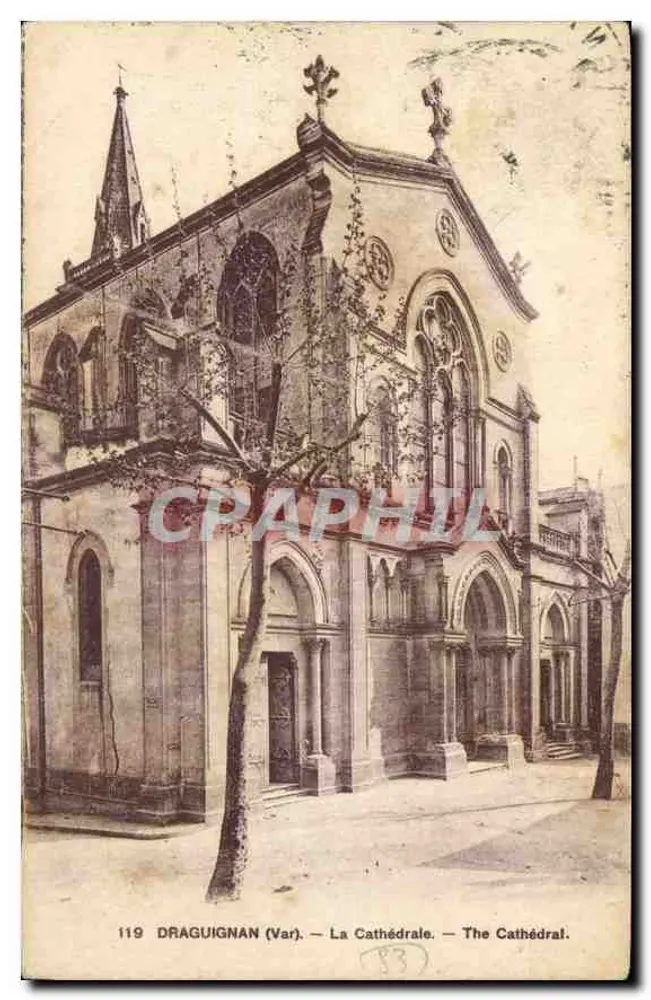 Draguignan (Var) — A Catedral — 119 - Frente