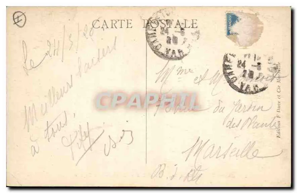 Chartreuse de Montrieux — Der Fluss Capeau — Ausgabe F. Duce & Cie Marseille - Rückseite