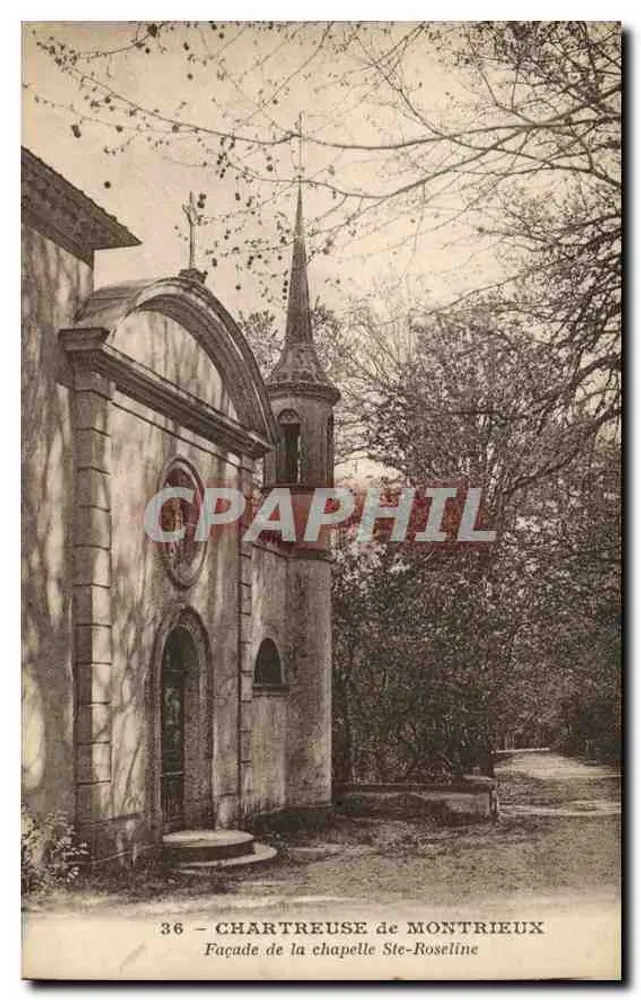Chartreuse de Montrieux — Fassade der Kapelle Ste-Roseline — Edition F. Duce de Cie Marseille - Vorderseite