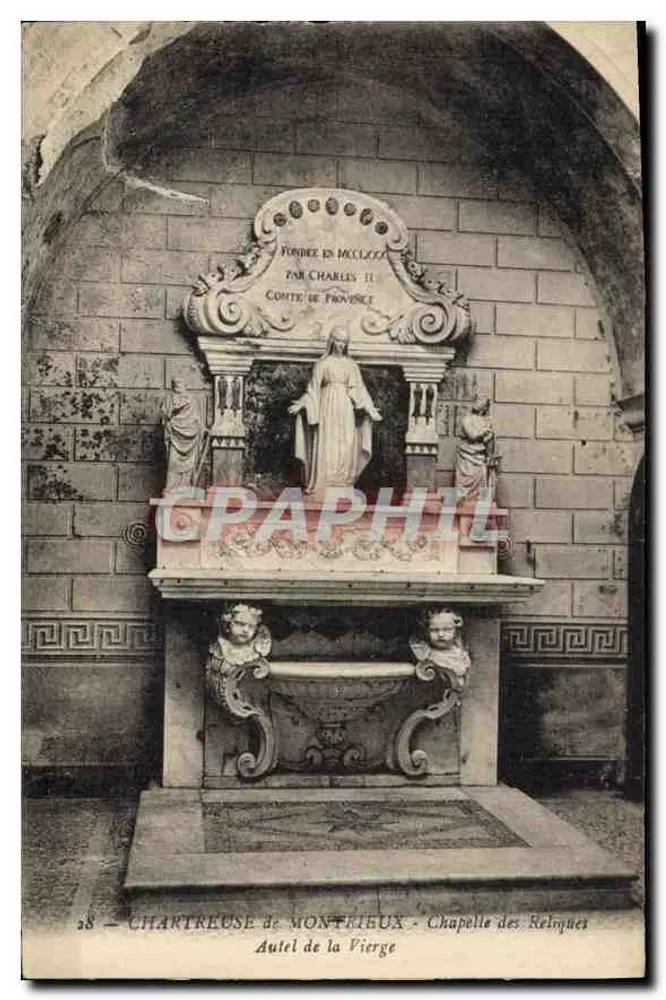 Chartreuse de Montrieux — Kapelle der Reliquien — Altar der Jungfrau - Vorderseite
