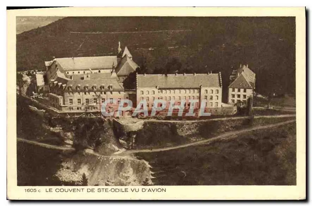 O convento de Ste-Odile visto de Avion — Graphphil, n° 1605 - Frente