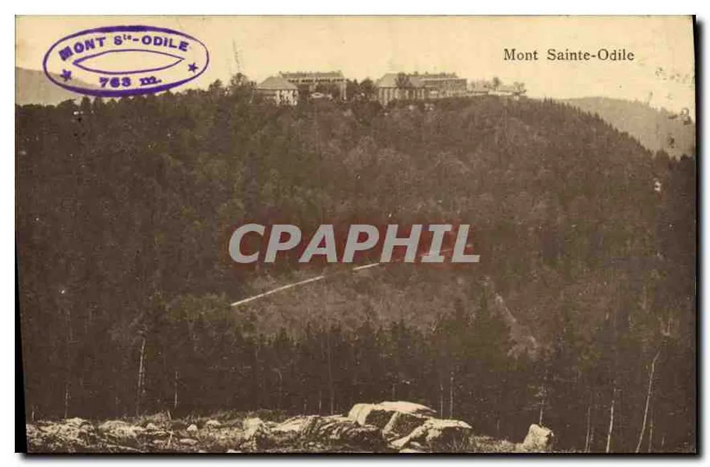 Monte Sainte-Odile — vista do topo a 763 m — editor Felix Luth, Strasbourg - Frente