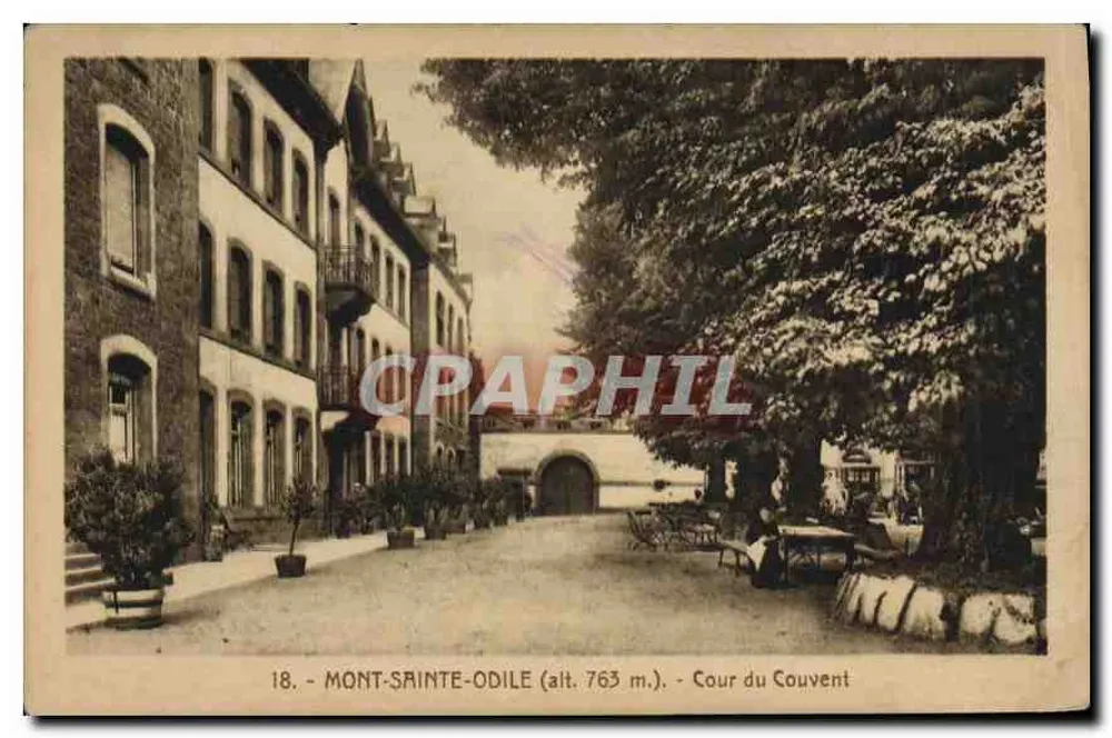 Mont-Sainte-Odile (alt. 763 m.) — Cour do Convento — editor não identificado, n° de série 18 - Frente