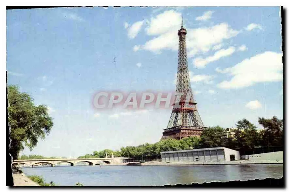 A Torre Eiffel e a Sena — Paris — Editor H.E.C. Turismo - Frente