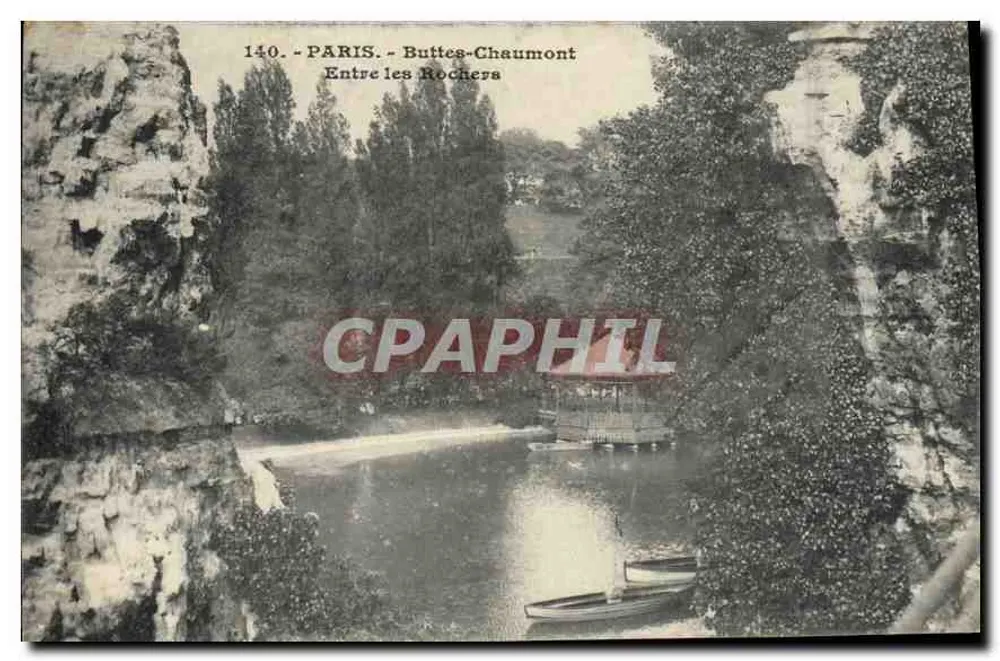 Paris - Buttes-Chaumont - Zwischen den Felsen — Nr. 140 - Vorderseite