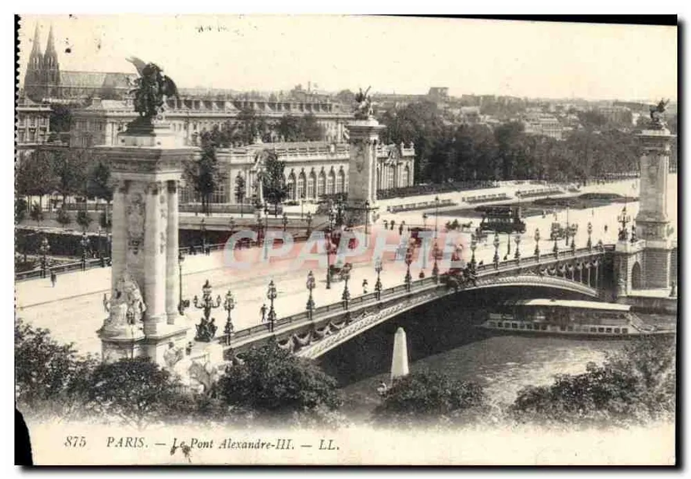 Paris — O Ponte Alexandre-III — LL. — n°875 - Frente