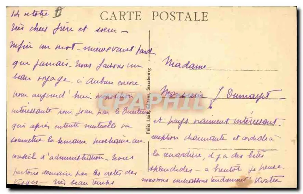 Castelo de Haut-Königbourg (Alsácia) — vista panorâmica — editor não identificado - Verso