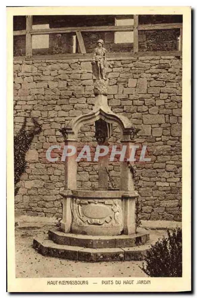 Haut-Kœnigsbourg — Brunnen des Oberen Gartens — Braun & Cie, Verlag (Haut-Rhin) — Nr. 710 - Vorderseite
