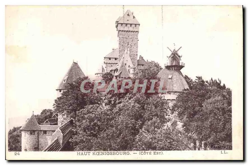 Haut-Kœnigsbourg — Oostzijde — L.L. n°24 - Voorkant