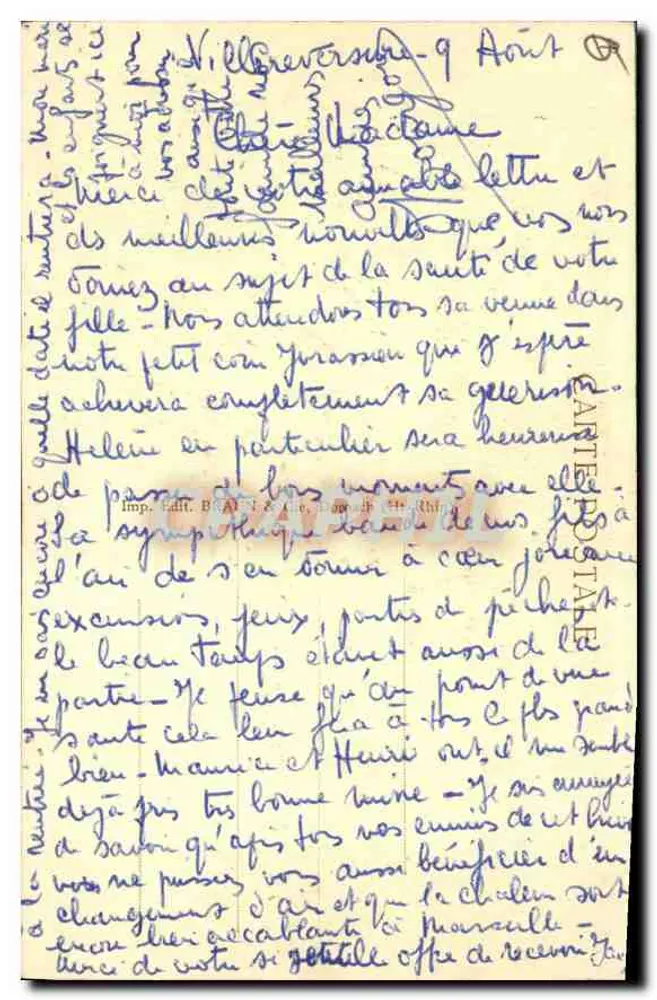 Obernai — Monumento a Monseigneur Freppel — n° 1113 - Verso