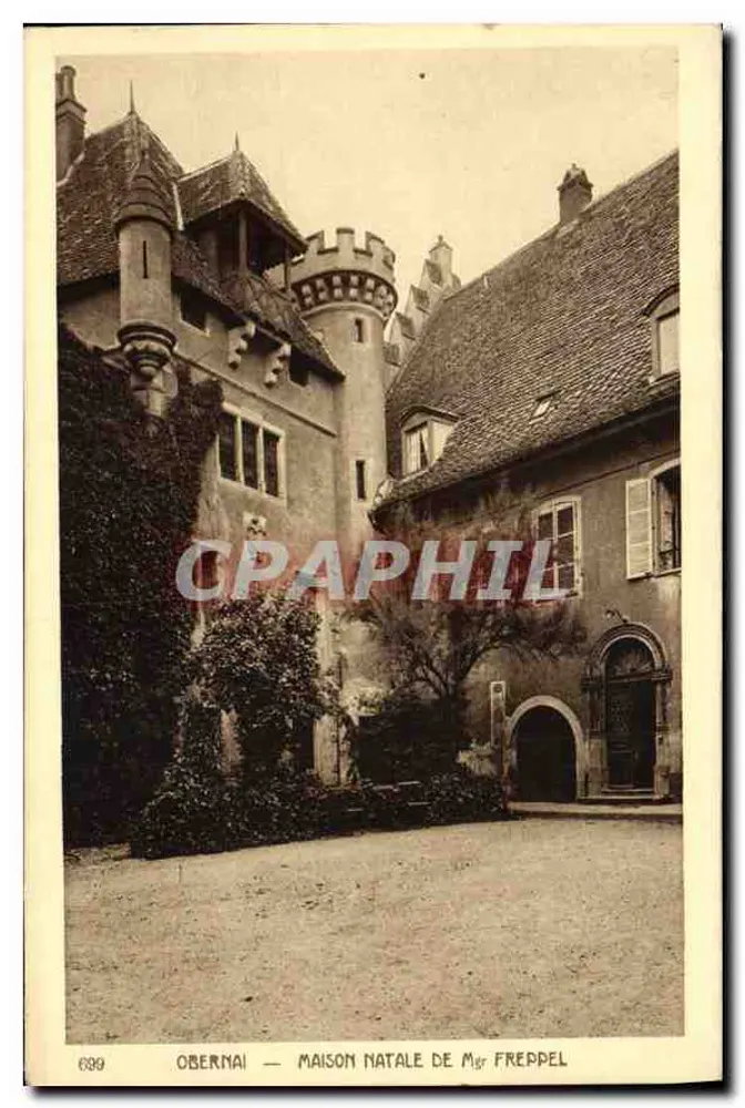 Obernai — Geboortehuis van Mgr Freppel — serie 6399 - Voorkant