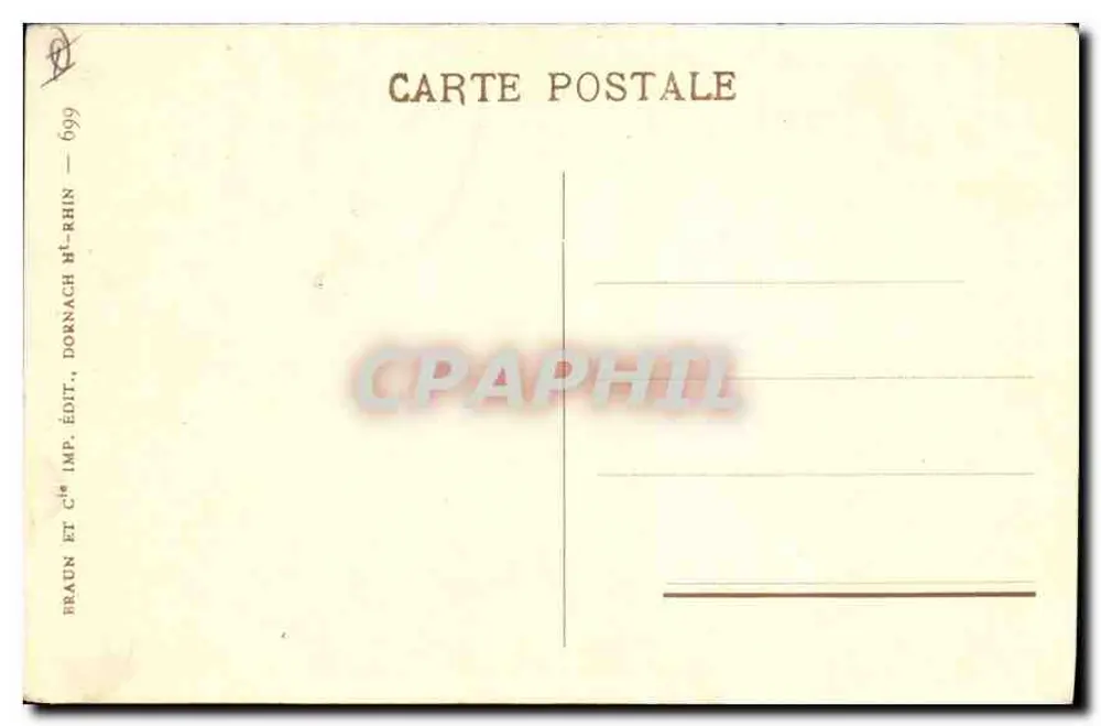 Obernai — Casa natal de M. Freppel — Braun & Cie, Dornach - Verso
