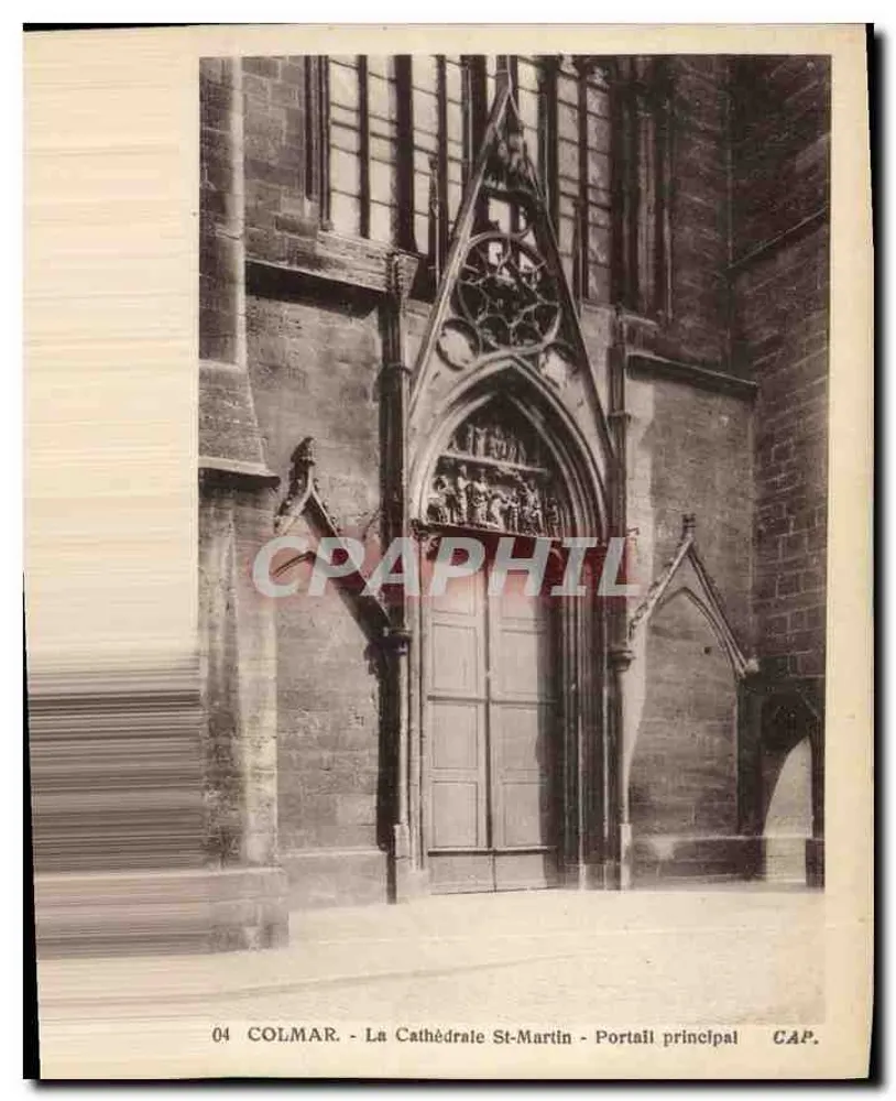 Colmar — Kathedrale St-Martin — Haupteingang — CAP. - Vorderseite