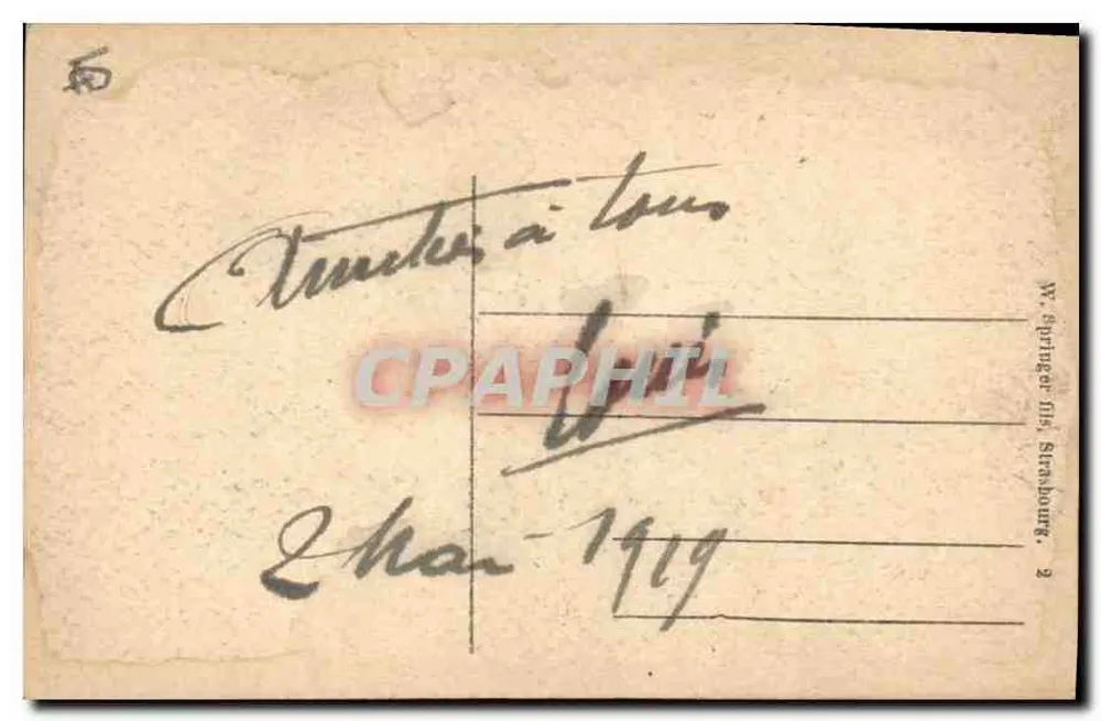 Haguenau (Als.) — O museu — W. Springer filho, Strasbourg - Verso