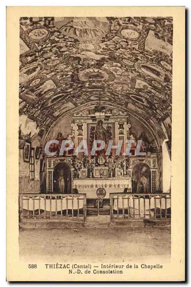 Thiézac (Cantal) — Innenansicht der Kapelle N.-D. de Consolation — 588 - Vorderseite
