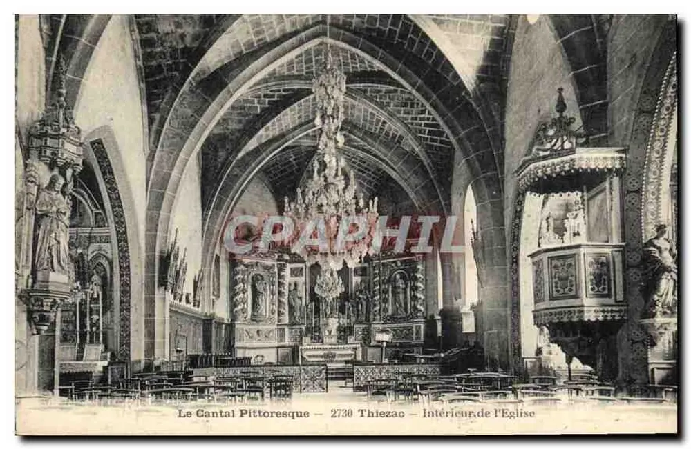 Thiezac — Innenraum der Kirche — Das pittoreske Cantal — 2730 - Vorderseite