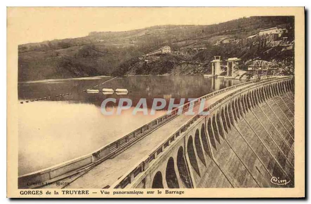 Schlucht der Truyère — Panoramablick auf den Staudamm — Cambier & Maccon - Vorderseite