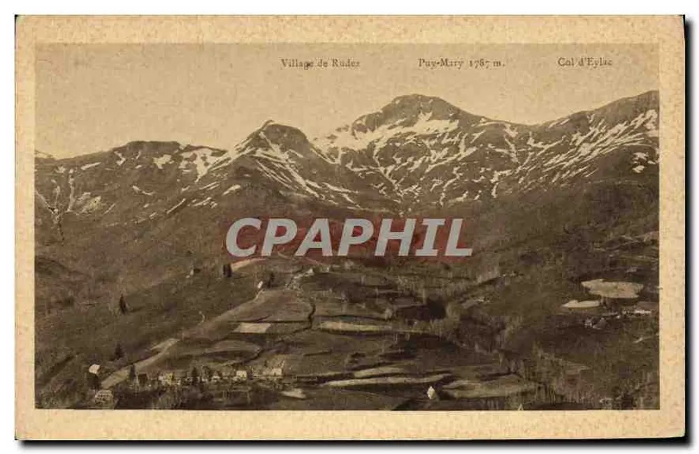 Vila de Ruder — Puy-Mary 1787 m. — Col d'Eylac - Frente