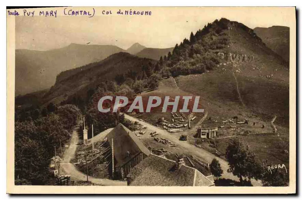 Route von Puy Mary (Cantal) — Col de Néroune — Verlag ARORA - Vorderseite