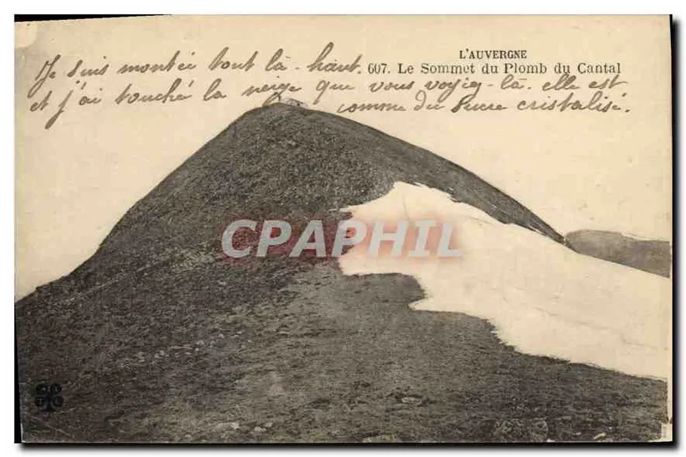 Der Gipfel des Plomb du Cantal — Auvergne — Nr. 607 - Vorderseite