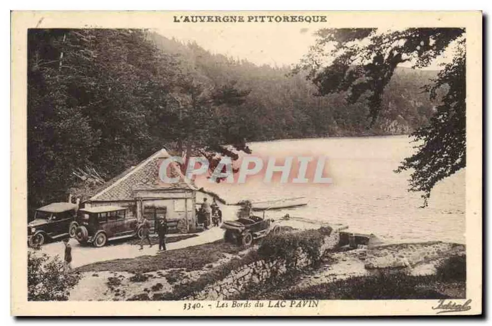 Ufer des Sees Pavin — Das pittoreske Auvergne — Édition Idéale, Vichy, Nr. 3340 - Vorderseite