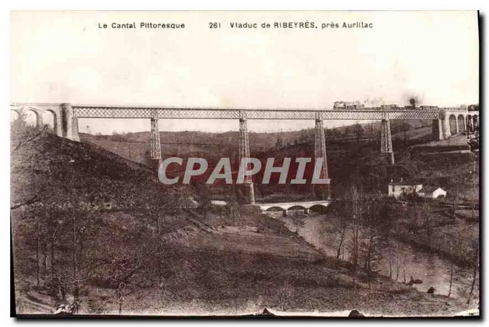 Viadukt von Ribeyrès, nahe Aurillac — Le Cantal Pittoresque — Éditions Matroux, Aurillac - Vorderseite