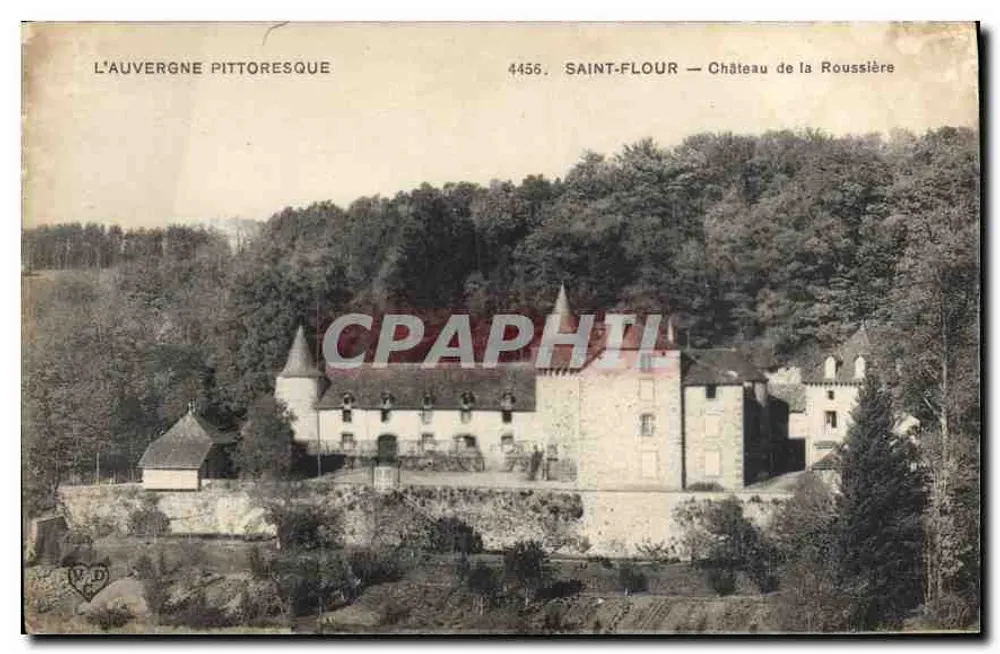 Saint-FLOUR — Schloss La Roussière — pittoreske Auvergne - Vorderseite