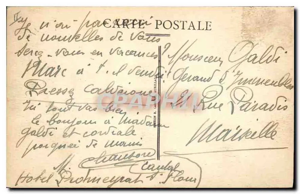 Das malerische Cantal - 403. Schäfer am Col de Romblère — Verlag: Étienne Marceau - Rückseite