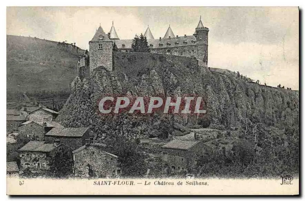 SAINT-FLOUR — O Castelo de Saihans — J. Nol. - Frente
