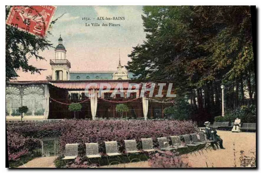 AIX-LES-BAINS — La Villa des Fleurs — Éditeur : AIX-LES-BAINS, n° 1652 - Frente