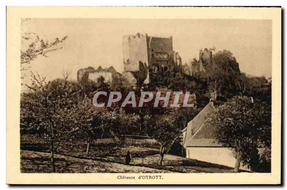 Castelos de OTROTT — Ruínas em uma colina — Pálitz Lüb, editor, Strasbourg - Frente