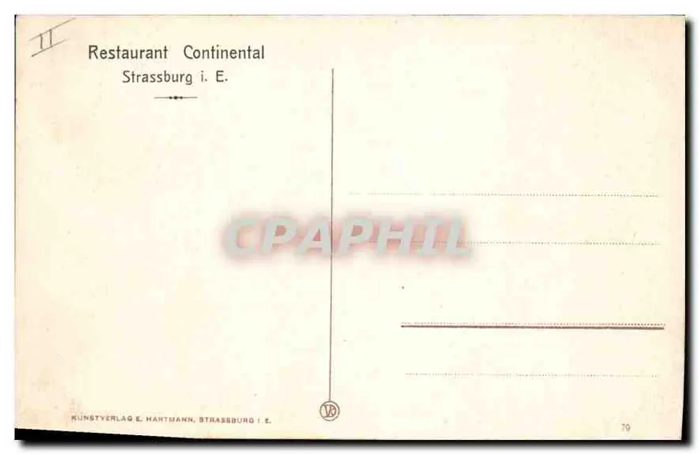 Estrasburgo i. E. Pequena Veneza — Editora: Kunstverlag E. Hahtmann, Estrasburgo i. E. - Verso