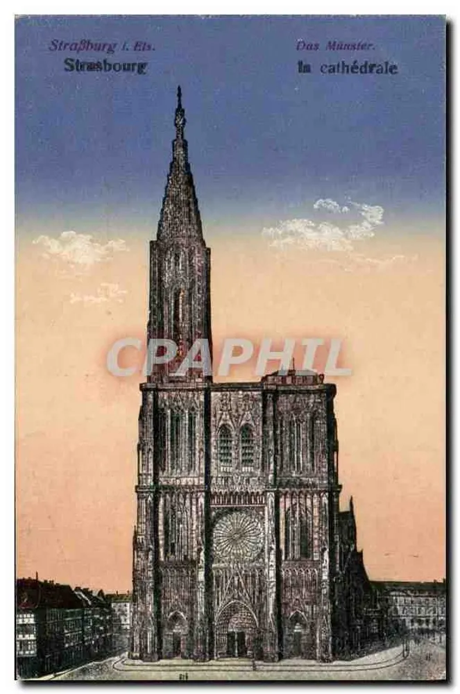 Strasbourg — A catedral — Editora: Yves & Cie, Strasbourg - Frente