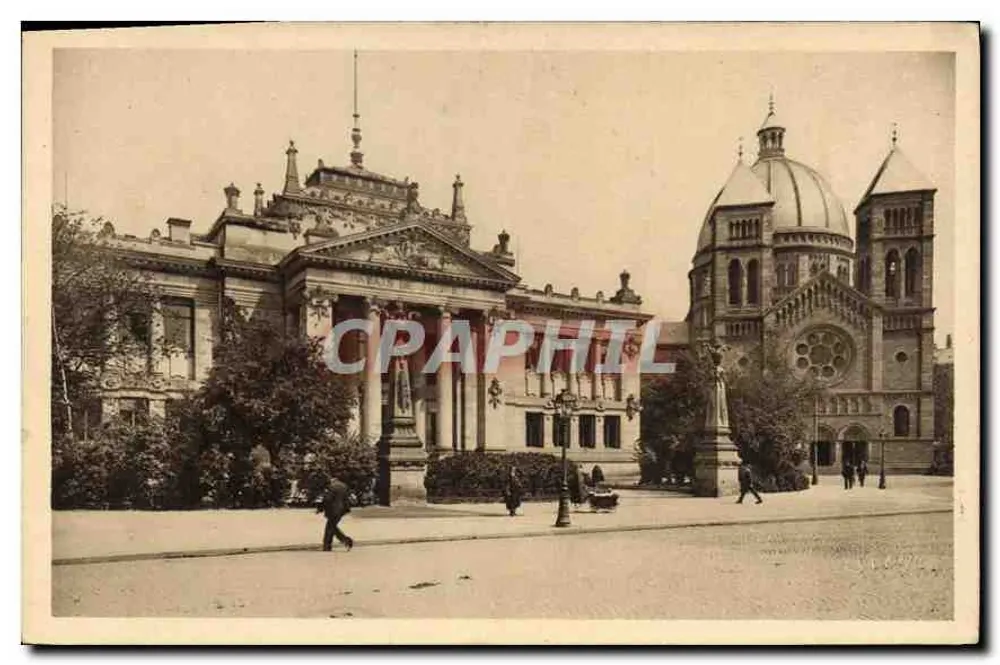 Strasbourg (Bas-Rhin) — Das Justizpalast und die Kirche Saint-Pierre — Éditions d'Art YVON, Paris - Vorderseite