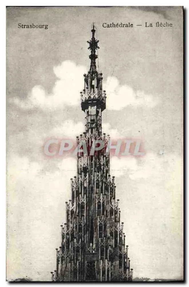 Strasbourg — Catedral — A flecha — editor Paul Luth, Strasbourg - Frente