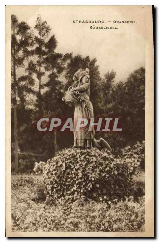 Estrasburgo — Orangerie. Gäuseliesel — Papelaria Alane, Estrasburgo. - Frente