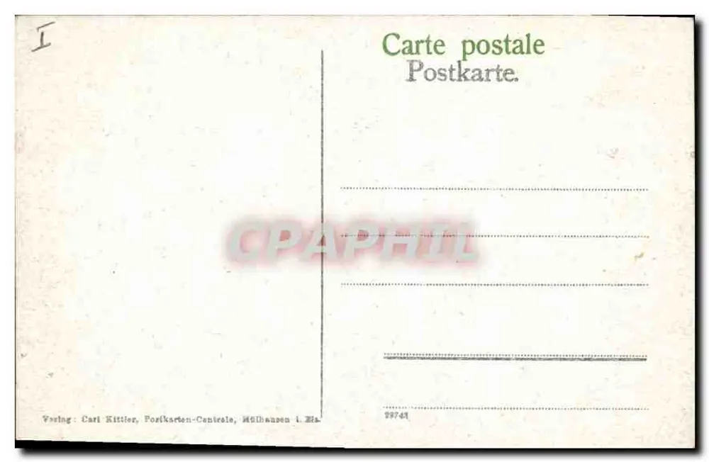 Mulhouse — Teatro municipale — Carl Kittler, n° 29741 - Verso