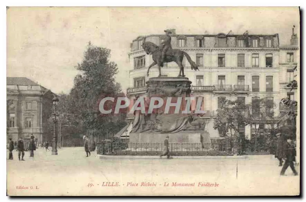 Lille - Place Ribbele - Denkmal Faidherbe - Vorderseite