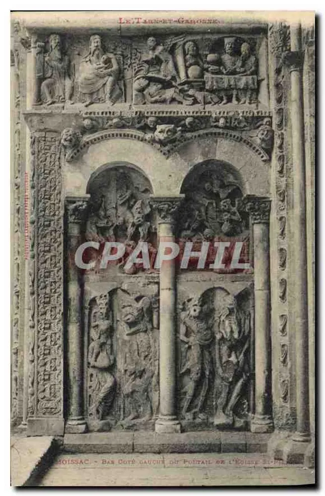 Gioissac - Linker unterer Teil des Portals der Kirche Saint-Pierre — Le Taurent-Ganocque - Vorderseite