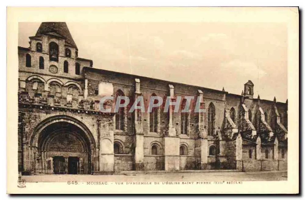 Moissac — Übersicht der Kirche Saint-Pierre (13. Jahrhundert) — Verlag Pyrénées-Océan, Toulouse - Vorderseite