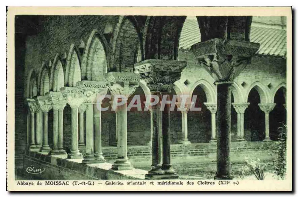 Abbaye de MOISSAC (T.-et-G.) — Orientale und südliche Galerien der Cloîtres (12. Jh.) — Verlag Cim - Vorderseite