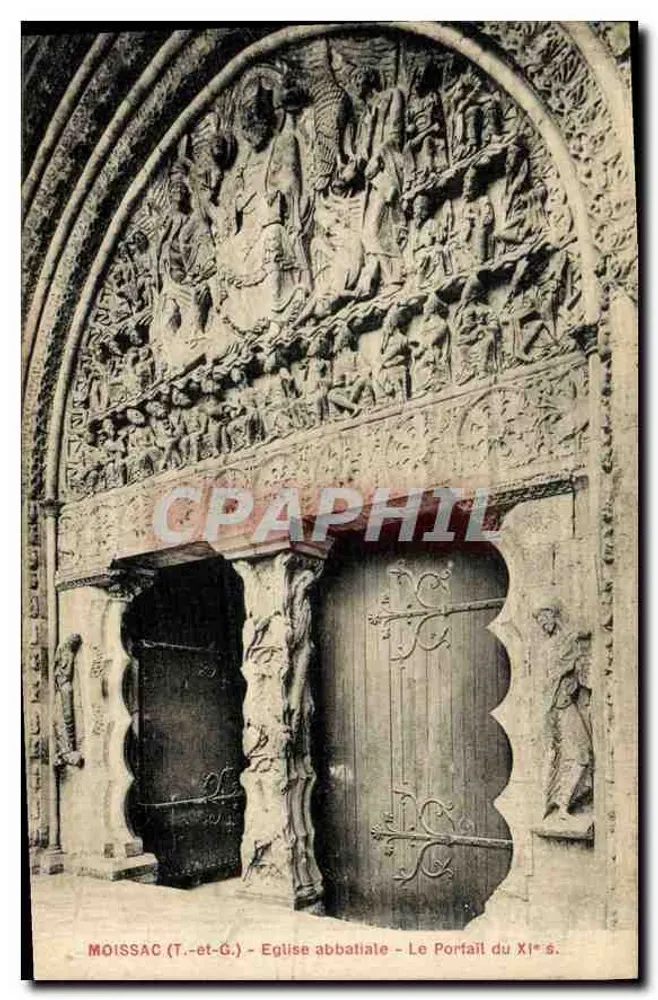 Moissac (T.-et-G.) - Abteikirche - Der Portal des 11. Jahrhunderts - Vorderseite