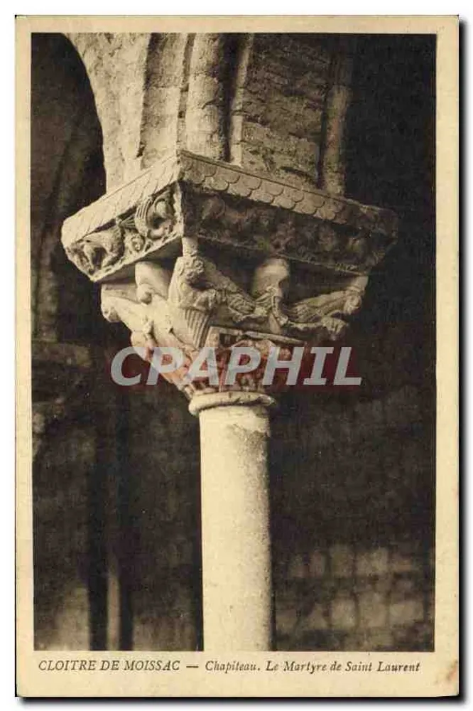 Cloître de Moissac — Kapittel. Het martelaar van Sint Laurentius - Voorkant